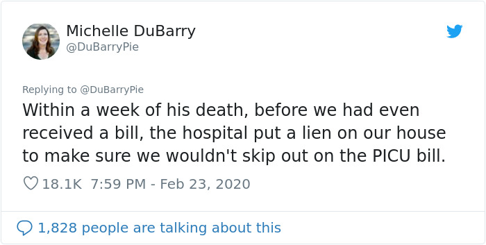 27-Hour Hospital Stay Leaves Parents Of A Killed One-Year-Old Not Only In Grief But Also In $175k Of Medical Debt 27-Hour Hospital Stay Leaves Parents Of A Killed One-Year-Old Not Only In Grief But Also In $175k Of Medical Debt