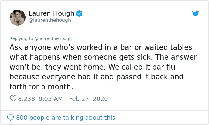 People Are Pointing Out That The Lack Of Sick Days For US Employees Could Make The Spread Of Coronavirus Accelerate People Are Pointing Out That The Lack Of Sick Days For US Employees Could Make The Spread Of Coronavirus Accelerate