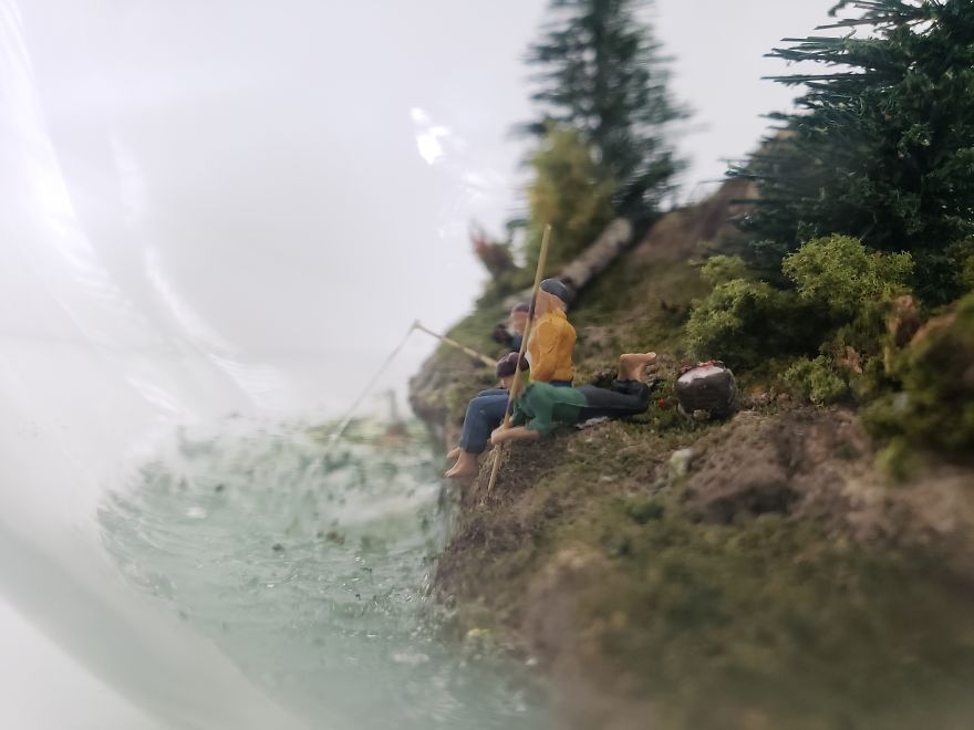 I Created A Miniature Scene In A Bowl