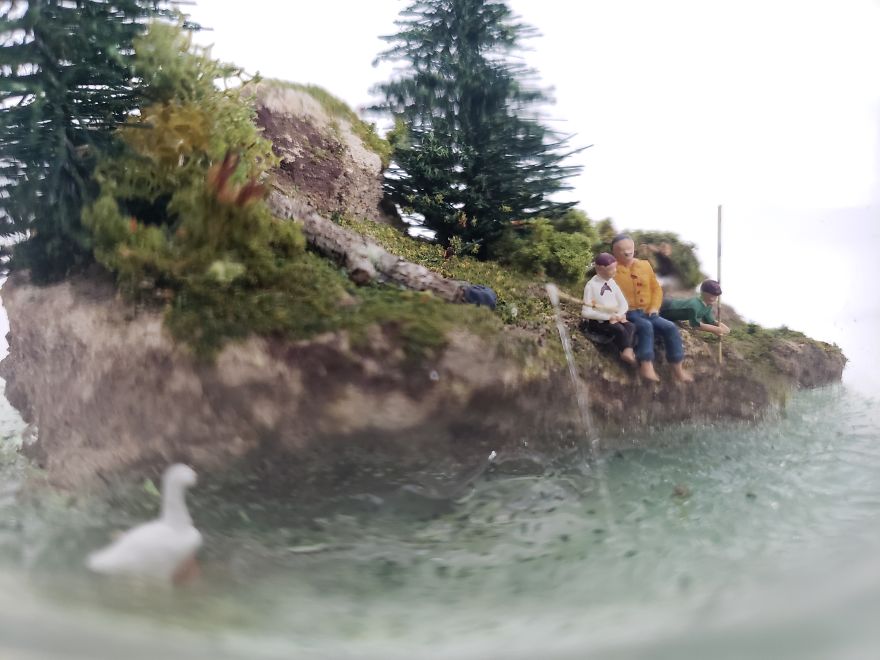 I Created A Miniature Scene In A Bowl