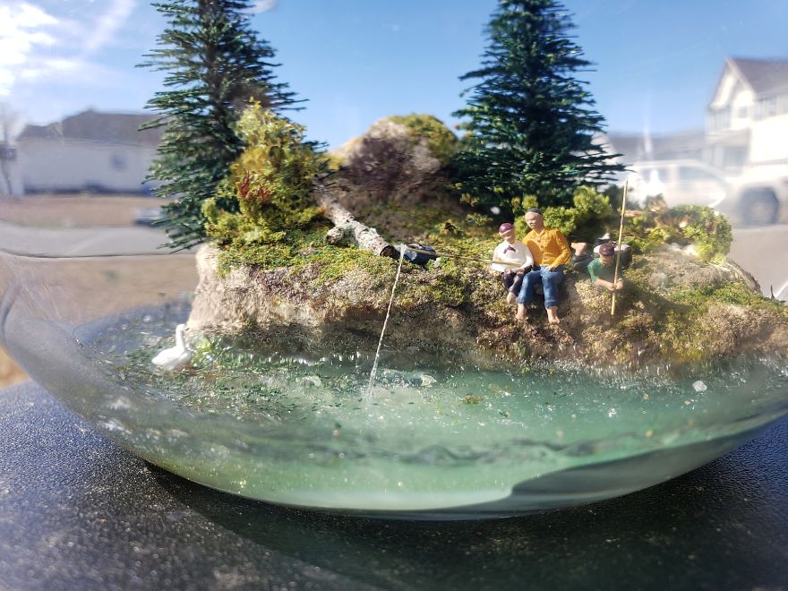 I Created A Miniature Scene In A Bowl