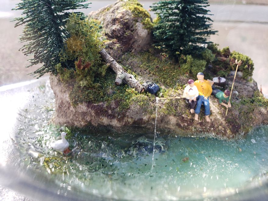 I Created A Miniature Scene In A Bowl