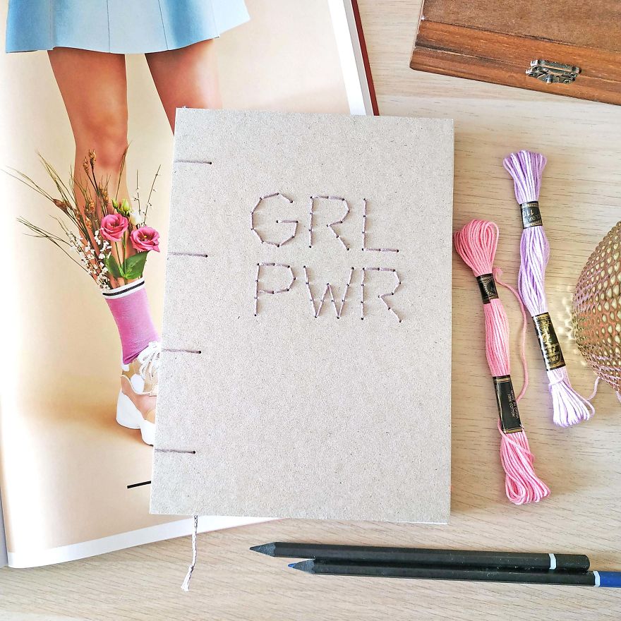 I Create Ecofriendly Handmade Notebooks With Woven Or Embroidered Covers