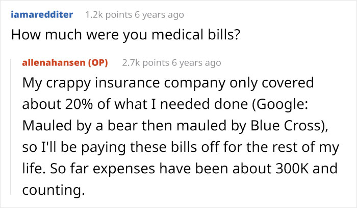 Woman Gets Mangled By Bear, Says The Worst Part Was Getting Her Health Insurance Woman Gets Mangled By Bear, Says The Worst Part Was Getting Her Health Insurance