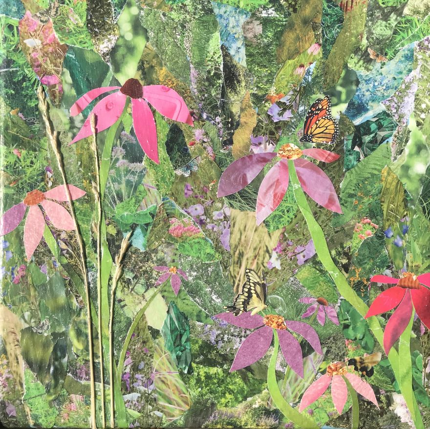 I Make Collages Out Of Recycled Magazines!