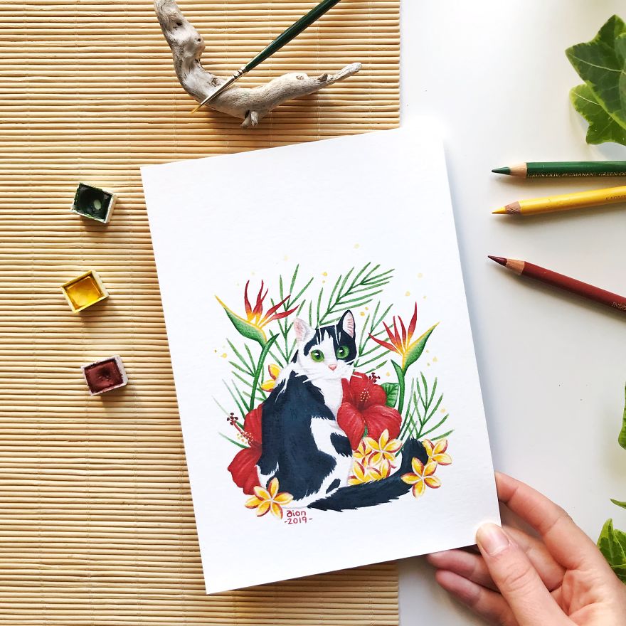 I Paint Cute Watercolor Pet Portraits I Paint Cute Watercolor Pet Portraits