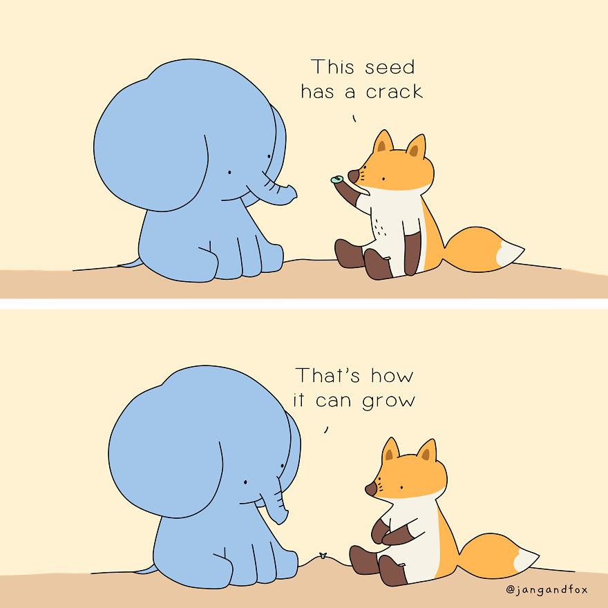 Love Is Growing Through Cracks Together