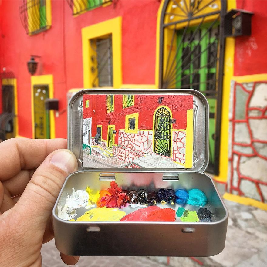 Artist Makes Amazing Mini Paintings In Cans Of Altoids