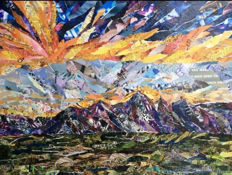 I Make Collages Out Of Recycled Magazines!