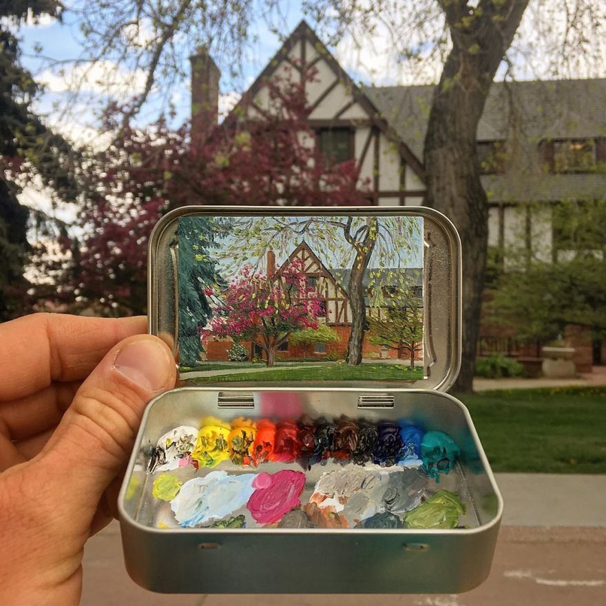 Artist Makes Amazing Mini Paintings In Cans Of Altoids