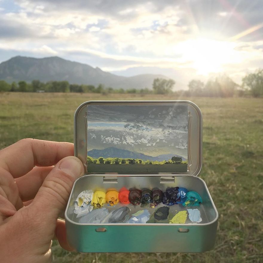 Artist Makes Amazing Mini Paintings In Cans Of Altoids