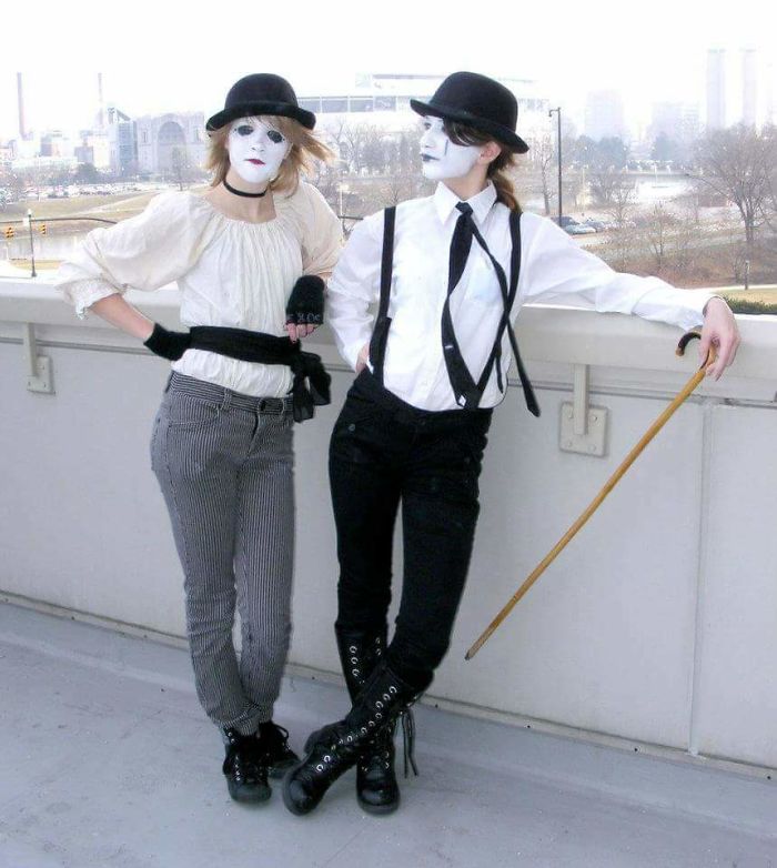 In Highschool, My Friend And I Didn't Go To Parties. We "Mimed" Wherever We Wouldn't Be Kicked Out. We Were Not Very Good At All, But It Sure Was Fun