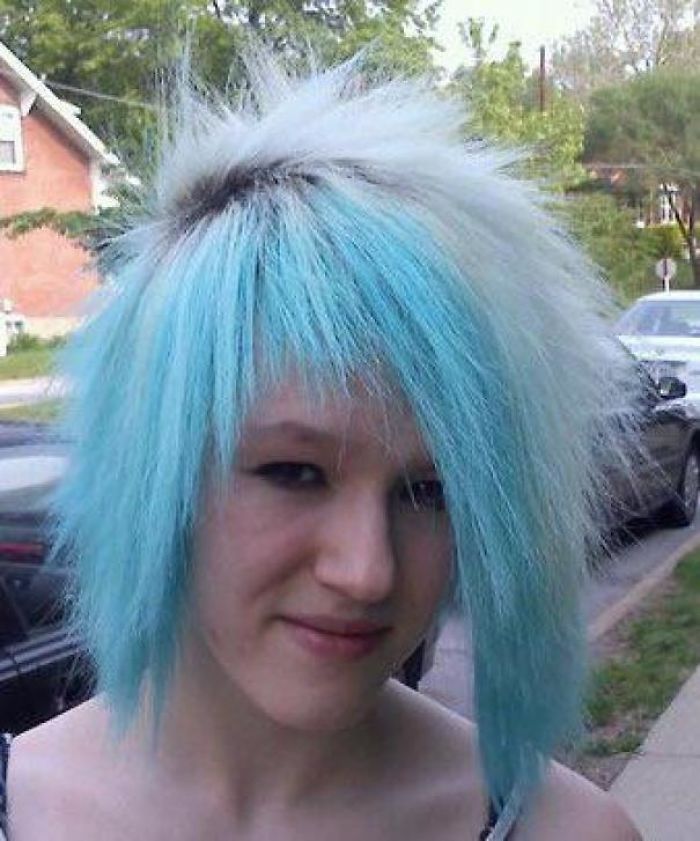 I Was 16 And Yes That Is My Real Hair I Still Think It’s Badass Although It Almost Fell Out