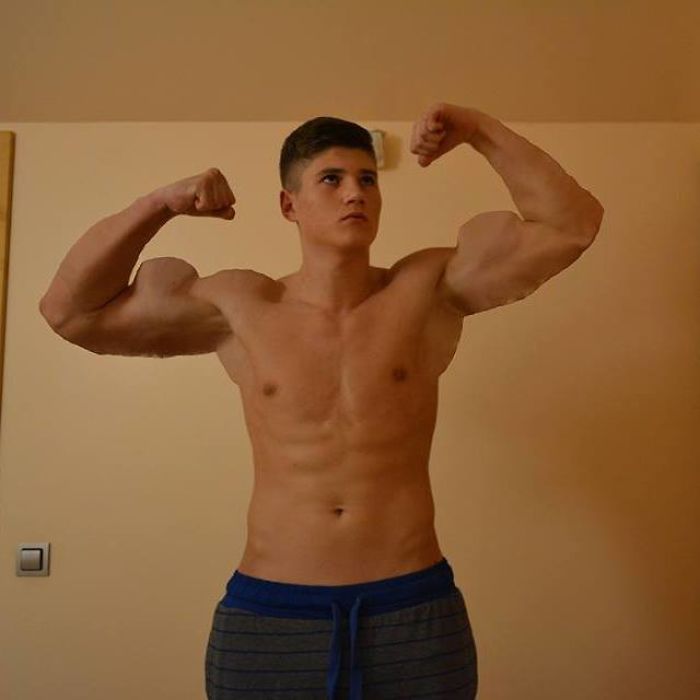 At Least He Chose A One Colored Background