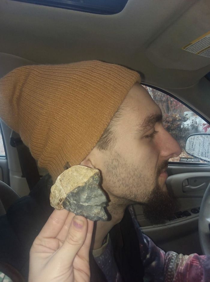 My Girlfriend Found This Rock That Resembles Me