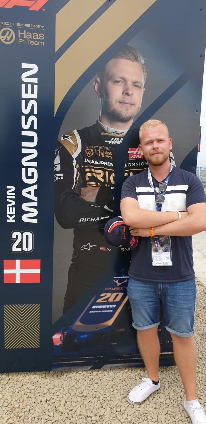 My Cousin With His F1 Lookalike
