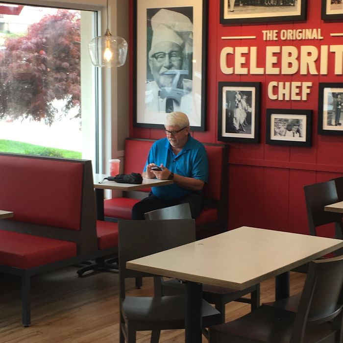 When There Is A Colonel Sanders Look-A-Like At KFC