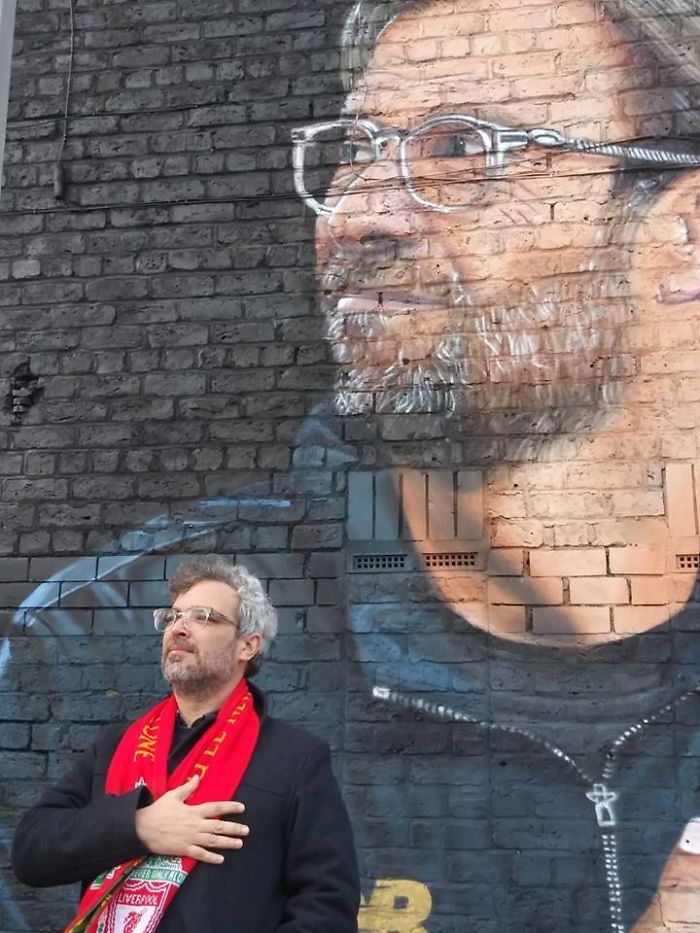 My Friend Found His Lookalike On A Wall In Liverpool