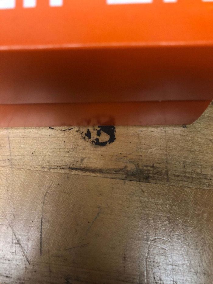 This Dirt Stain Of Edgar Allen Poe Peaking Out At Work