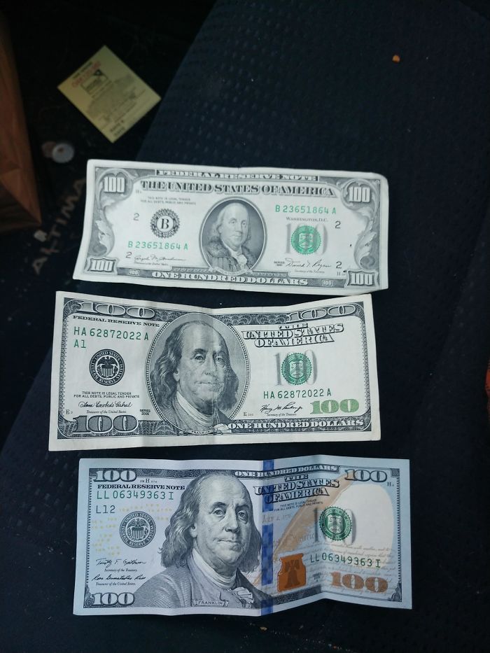 Withdrew 300 Dollars From The Bank And Got 100 From 3 Different Generations