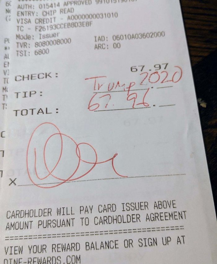 What A Disgusting Way To Not Tip