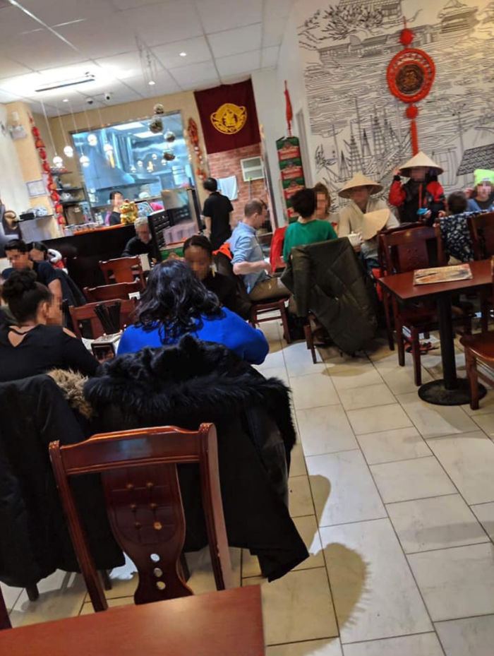 White Family Thought It Would Be A Good Idea To Come To The Chinese Restaurant With These Outfits