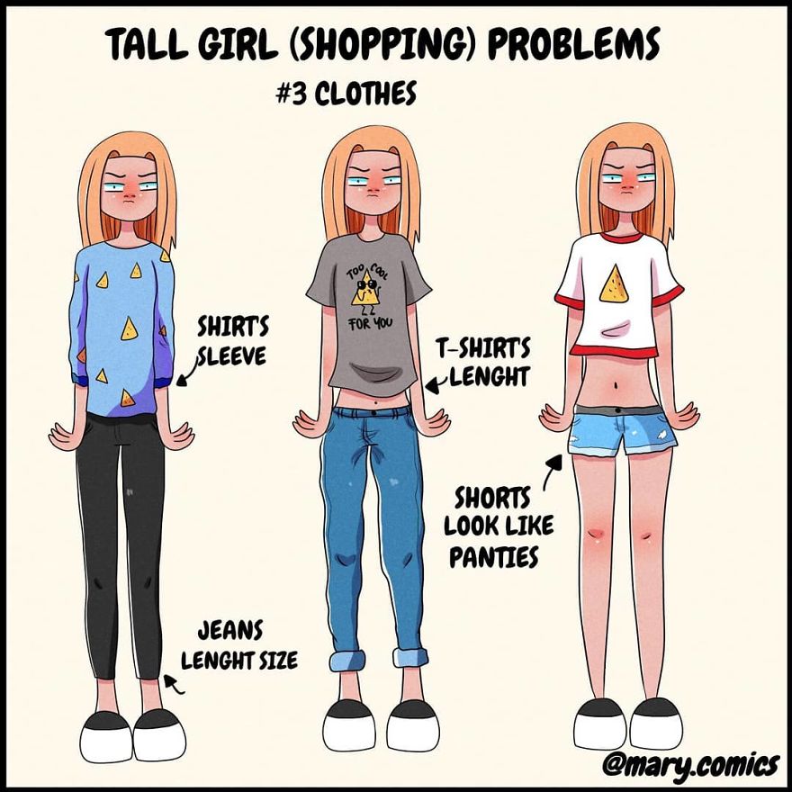 I&rsquo;m 6 Feet Tall, Here Are My Problems That Only Tall Girls Will Understand (11 Comics)