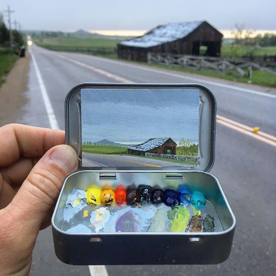 Artist Makes Amazing Mini Paintings In Cans Of Altoids