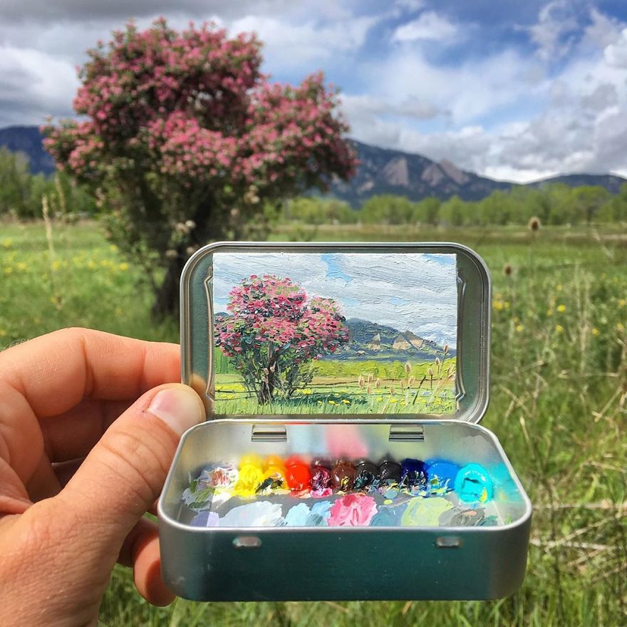 Artist Makes Amazing Mini Paintings In Cans Of Altoids
