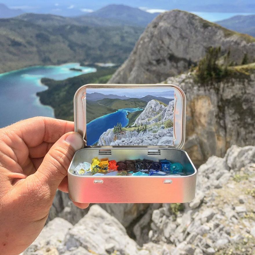 Artist Makes Amazing Mini Paintings In Cans Of Altoids