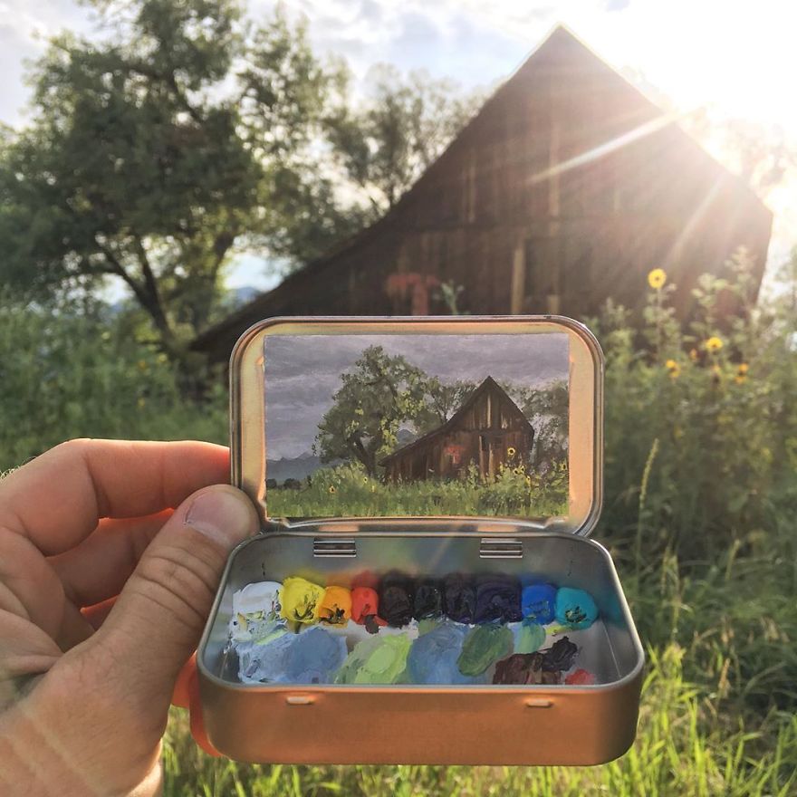 Artist Makes Amazing Mini Paintings In Cans Of Altoids