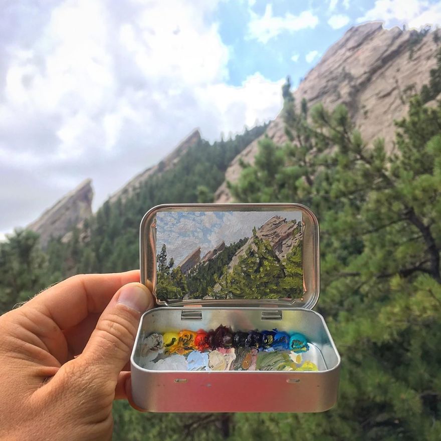 Artist Makes Amazing Mini Paintings In Cans Of Altoids