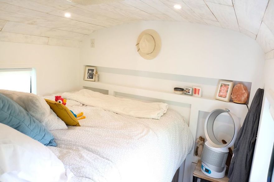 25' Blue Bird Bus Conversion Feels More Like A Home Than A Bus