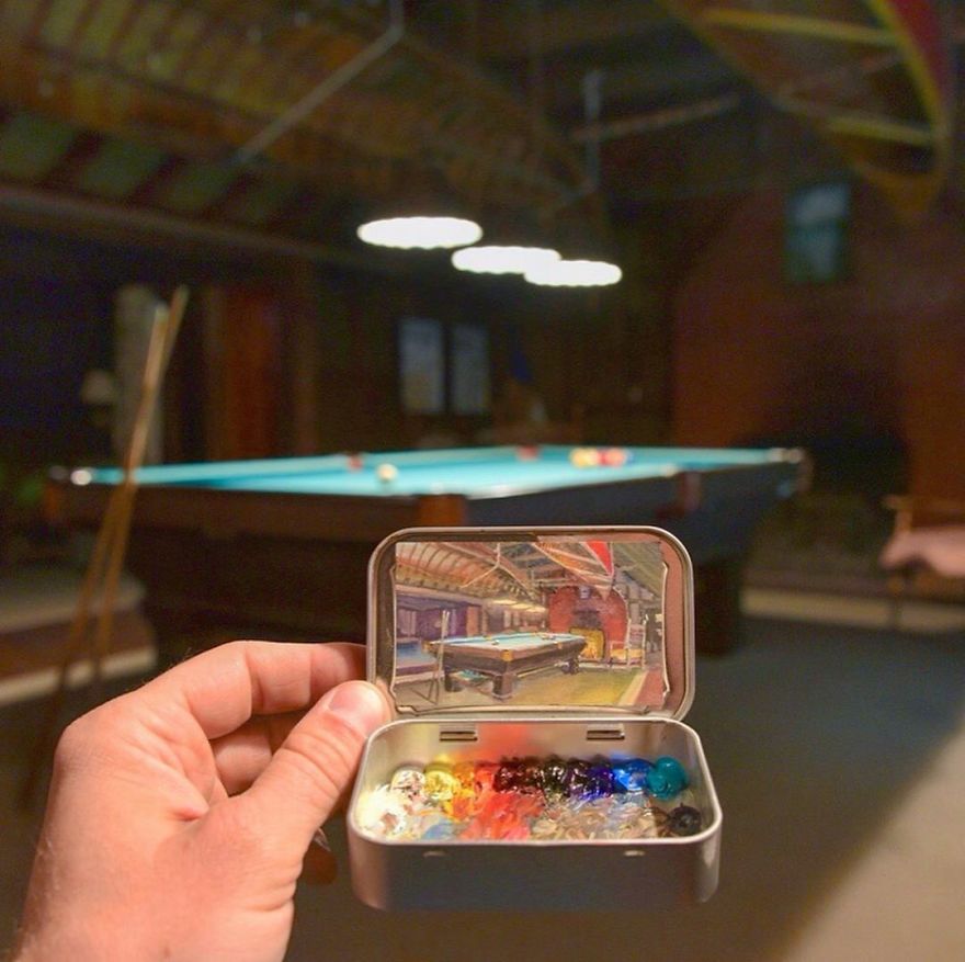 Artist Makes Amazing Mini Paintings In Cans Of Altoids