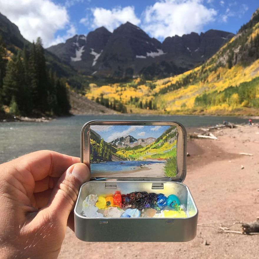 Artist Makes Amazing Mini Paintings In Cans Of Altoids