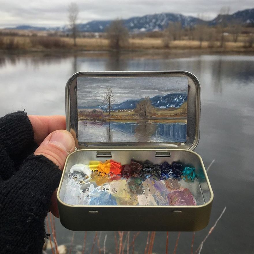 Artist Makes Amazing Mini Paintings In Cans Of Altoids