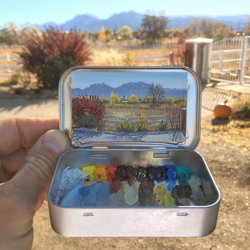 Artist Makes Amazing Mini Paintings In Cans Of Altoids