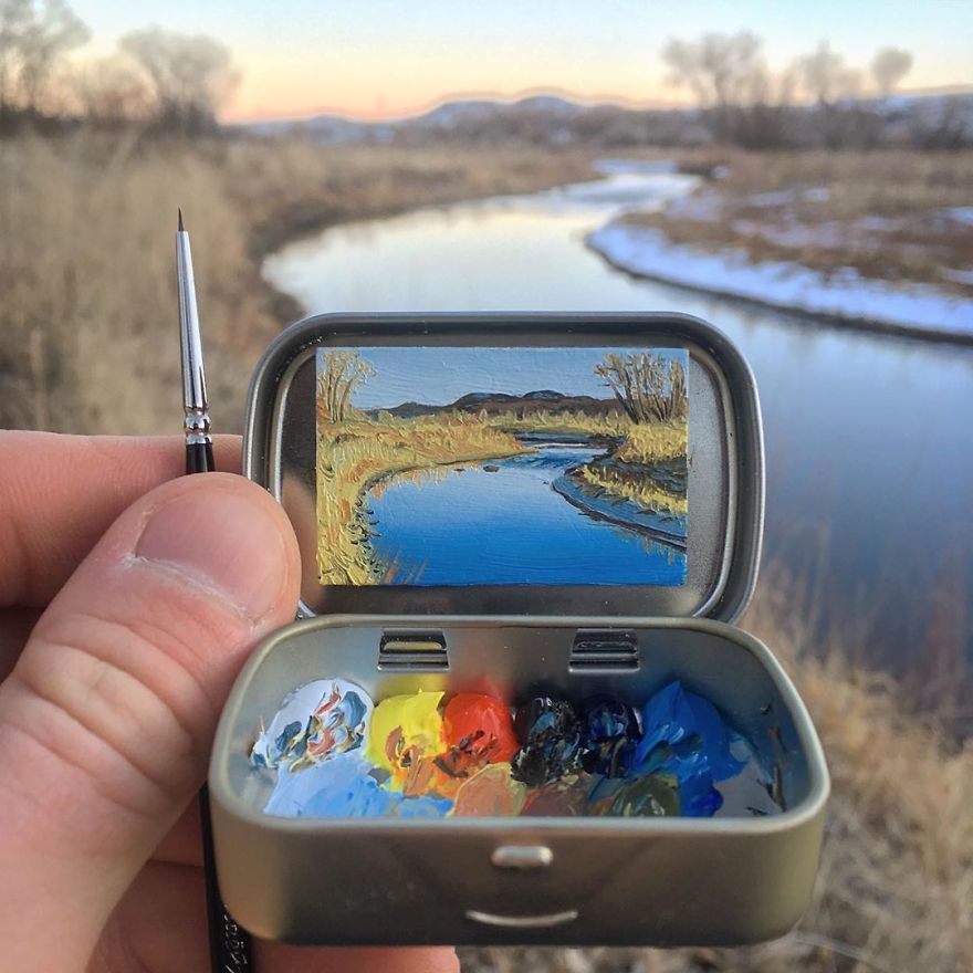 Artist Makes Amazing Mini Paintings In Cans Of Altoids