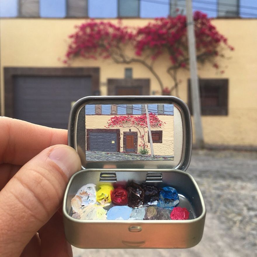Artist Makes Amazing Mini Paintings In Cans Of Altoids