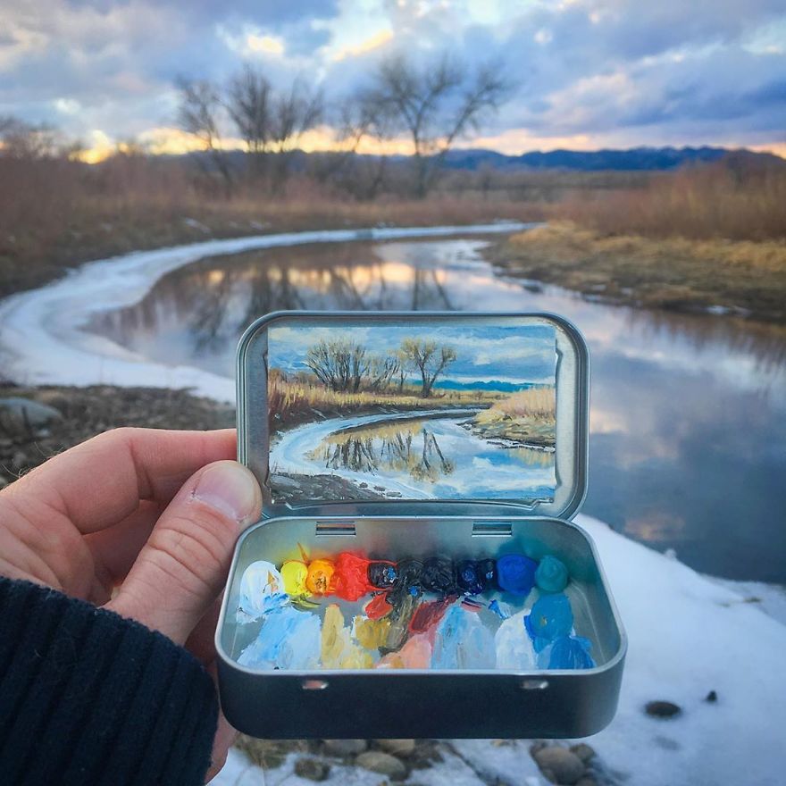 Artist Makes Amazing Mini Paintings In Cans Of Altoids