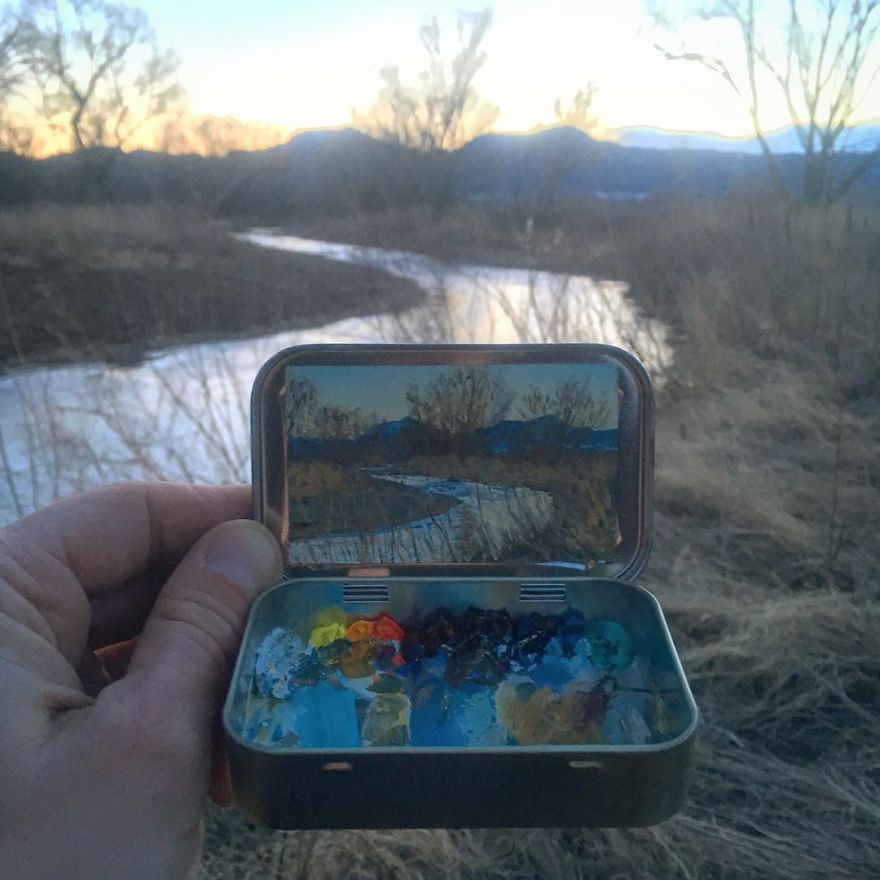 Artist Makes Amazing Mini Paintings In Cans Of Altoids