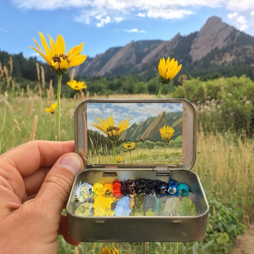 Artist Makes Amazing Mini Paintings In Cans Of Altoids