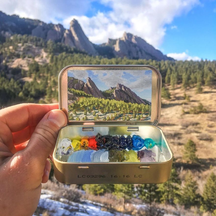 Artist Makes Amazing Mini Paintings In Cans Of Altoids