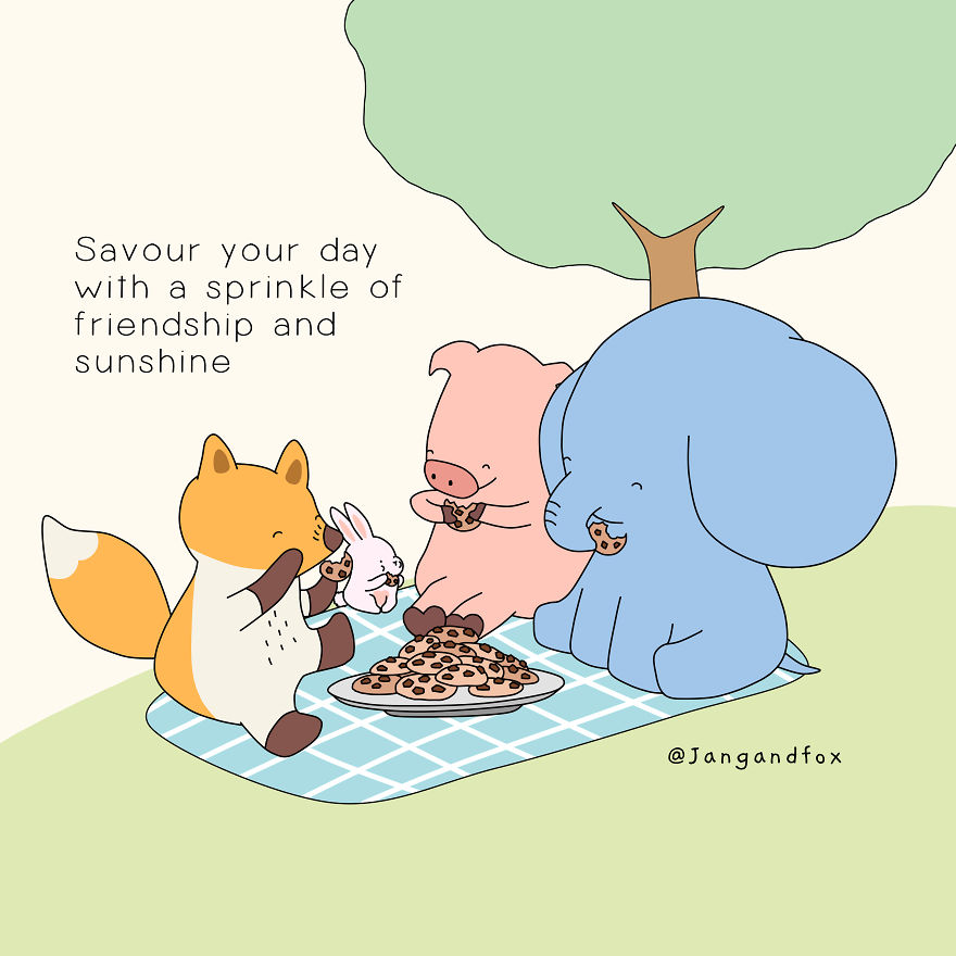 Love Is When Picnic, Friendship And Sunshine Come Together