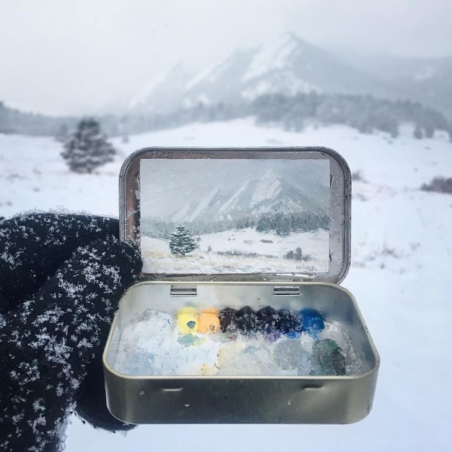 Artist Makes Amazing Mini Paintings In Cans Of Altoids