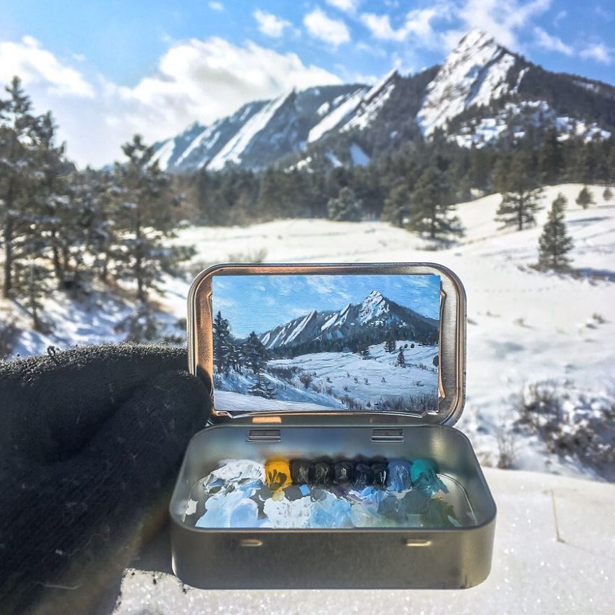 Artist Makes Amazing Mini Paintings In Cans Of Altoids