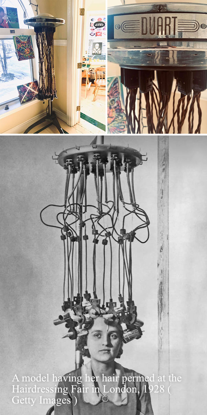 I Could Not Believe My Luck! I Found An Original 1920s Perm Machine For Free In Portland, Me! It Now Lives In My Hair/Makeup Studio