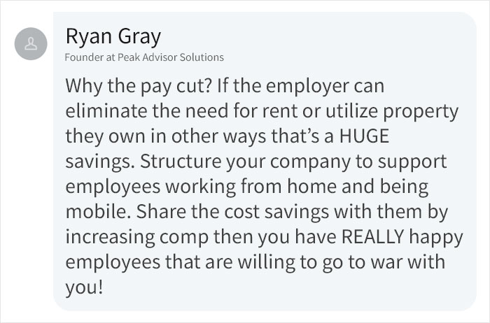 Woman Asks People If They Would Agree To 10% Pay Cut If They Could Work From Home, Here's How They Responded Woman Asks People If They Would Agree To 10% Pay Cut If They Could Work From Home, Here's How They Responded