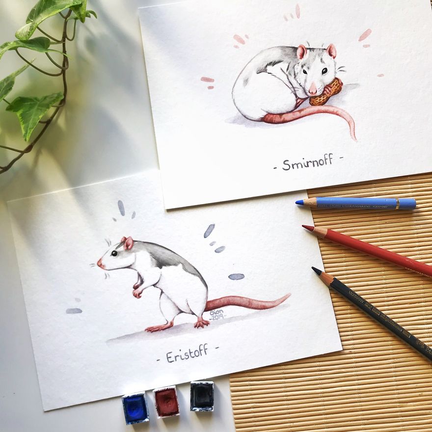 I Paint Cute Watercolor Pet Portraits I Paint Cute Watercolor Pet Portraits