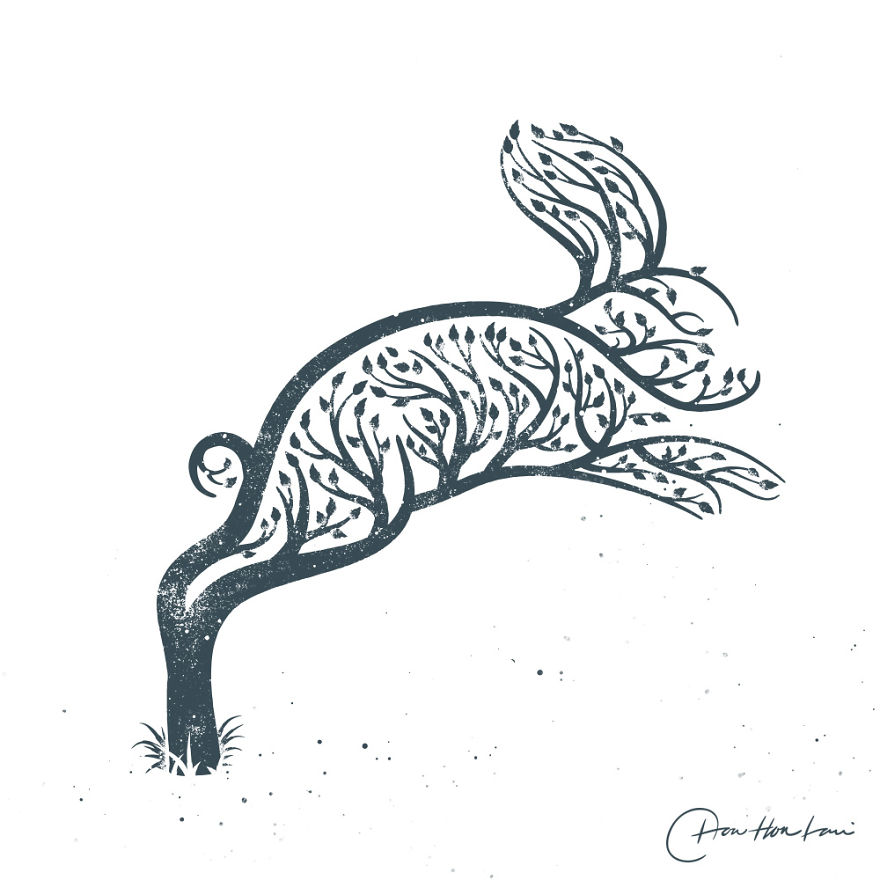 I Created A Tree Animal Illustrations To Help The Imagination Of Kids Run Wild